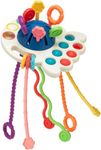 SNAPTRON Montessori Sensory Toys for Babies- Silicone Toys for Baby| Pull String Toys for Babies| Sensory Toys for Kids| Travel Toys for Babies| Bath Toys|Baby Brain Development Toys Girl Boys