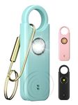 Seren8scape Dual Alarm Modes Self Defense for Women - Personal Alarm for Women - 135 dB Siren LED, Solid Brass Key Chain and Key Ring in 3 Pop Colors