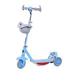 Ds Dash Star Dash Star Noddy DX Road Runner Kick Scooter for Kids with Music & Lighting of Above 3 Years, Skating Scooter for Boys|Girls| of Upto 75Kgs (Blue) (DSS-06)