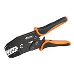 Ratchet Crimping Tool for Non-Insulated Open Barrel Terminals (10-22 AWG) – Compatible with Deutsch, JST, TE, and AMP Connectors - Crimping Tool