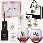 4MELLY Wedding Gifts Engagement Gifts for Couples Valentine's Day Mr and Mrs Gifts Bridal Shower Gifts,Bride To Be Gifts Honeymoon Travel Essentials Just Married