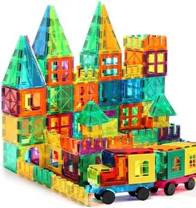 FNJO 100PCS Magnetic Building Blocks Set for Kids