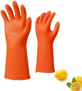 Vgo... Men's Chemical Resistant Gloves,Double-Layer,Easy On/Off,Reusable Lined Work Glove for Heavy-Duty Industrial Work(TP1117)