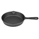 Ymiko Nonstick Frying Pan Skillet, Omelette Pan, Pancake Pan,16cm 20cm Vintage Cast Iron Skillet Frying Pan Burnt Non-Stick, with Ergonomically Designed Handle (16cm)