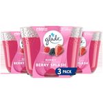 Glade Scented Candle, Bubbly Berry Splash, 3-Wick Candle, Air Freshener Infused with Essential Oils for Home Fragrance, 3 Count