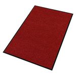 Profile Rubber Door Mat, 72x48inch, Heavy Duty, Durable Doormat, Indoor and Outdoor, Waterproof, Easy Clean Shoe Scraper, Home Rug Welcome Mats for Entryway, Patio, Porch(Red)