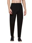 John Ally Men's Relaxed Fit Trackpant with Both Side Zipper Pockets and Inside Net/Mesh for Warmth in Winters Ideal for Gym, Yoga, Sports, Training, and Casual wear.(XL, Jet Black)