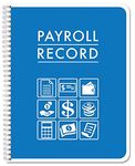 BookFactory Payroll Record Book/Employee Payroll Weekly Log Book/Logbook/Journal - 104 Page, 8.5"x11", Wire-O, (LOG-104-7CW(Payroll)-BX)