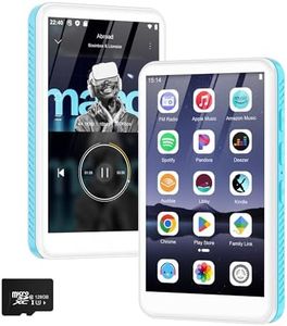 160GB MP3 Player with Bluetooth and WiFi – SWOFY D08 Android 13 Music Player with Spotify/Pandora/Audible/FM Radio, 4" Touchscreen, Built-in Speaker, MP4 Player Supports Play Store
