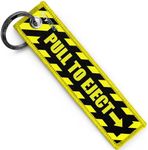 KEYTAILS Keychains, Premium Quality Key Tag for Motorcycle, Car, Scooter, ATV, Utv Yellow