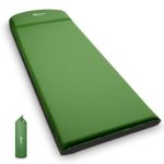 Portal Self Inflating Camping Mattress Single Roll Mat Memory foam Inflatable Sleeping Pad with 7cm Camp Bed Tent Mattress with Built-in Pillow R Value Higher Than 6 Outdoor for Travel