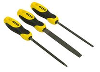 Stanley 0-22-445 File, Yellow/Black, 150 mm, Set of 3 Piece