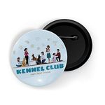 dhcrafts Blue Color Pin Badges Quotes Kennel Club Man's Best Friend Glossy Finish Design Pack of 1