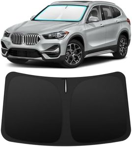 INSAUTO Custom Fit Windshield Sun Shade Accessories for BMW X1 2016-2022, Foldable Front Window Sunshade, UV & Heat Reflector, Keeps Interior Cool, Includes Storage Bag
