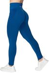 Sunzel Scrunch Gym Leggings for Women Butt Lifting Yoga Workout Pants 7/8 High Waisted Seamless Athletic Leggings