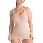 SHAPERMINT Compression Tank Cami - Tummy and Waist Control Body Shapewear Camisole for Women, Nude, S