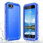 SPORTLINK Compatible with iPhone SE 3rd 2022/iPhone SE 2nd 2020/iPhone 7/8 Waterproof Case - Built in Screen Protector Full Body Shockproof Dustproof IP68 Waterproof Case for iPhone SE3/SE2/7/8 Blue