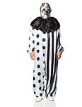 Fun World Killer Clown Adult Costume, black, Standard Size