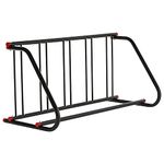 Retrospec Commercial Grid Bike Rack - Single & Double Sided - Bicycle Storage Stand for Garages, Stores, Schools & Universities Power Coated Steel - Black 5 Bike/Single Sided