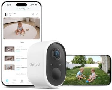 Sense-U Smart Baby Monitor, 1080P Battery Security Camera, No Monthly Fee