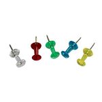 Oddy Push Pins Damroo Shape-Transparent - PP50-9523T - Set of 50 Dibbi