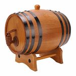 Premium Oak Aging Barrel, 3 Liters Handcrafted Using White Oak Aging Barrel, Age Your Own Whiskey Beer Wine Bourbon Tequila Rum Hot Sauce and More for Bar Catering Barbecue Shop