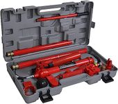 Holdfiturn Hydraulic Power Jack 10 Ton Auto Car Van Frame Repair Tool Kit Oil Hose Hydraulic Car Jack Red for Automobile Repairing and Hydraulic Equipment Construction