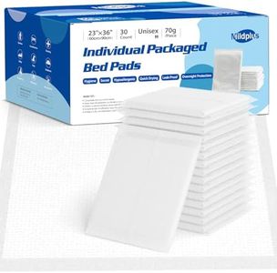 MILDPLUS 23"X36" Individually Wrapped Premium Disposable Pad Heavy Duty 70 Grams Underpads Disposable Incontinence Chucks Bed Pads for Adult, Kids or Pets (30 PCS)