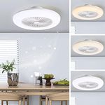XEMQENER 75W Ceiling Fan with Lamps