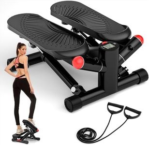 ACFITI Stepper Exercise Machine, Mini Stepper with Super Quiet Design, Stair Stepper with 350LBS Loading Capacity,Exercise Stepper with Resistance Bands