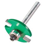 Trend CraftPro Bearing Guided Biscuit Jointer Router Cutter Bit, 1/4 Inch Shank, 4mm Cut Length For Biscuit Sizes 0, 10, 20, Tungsten Carbide Tipped, C152X1/4TC