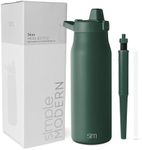 Simple Modern Filtered Water Bottle | Insulated Stainless-Steel Carbon Filter Travel Water Bottles | Reusable for Clean Drinking Water On The Go | 34oz, Forest