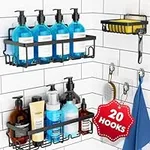 Shower Caddy 3 Pack, Adhesive Showe