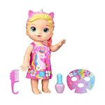 Baby Alive Baby Beauty Doll 32.5 cm Bathing Unicorn Theme Makeup and Magic Nails Blonde Hair Children F3564 Multicoloured