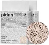 pidan Tofu Cat Litter with Recycled Coffee Grounds,Clumping,Flushable,Ultra Absorbent and Fast Drying, 100% Natural Ingredients Litter,Really Dust-Free,Less Scattering (2 Packs)