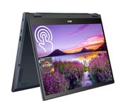 ASUS 2023 Newest Chromebook 2-in-1 Laptop, 14 Inch WUXGA Touchscreen Display, AMD Ryzen 3 7320C Processor, 8GB DDR5 RAM, 128GB SSD, AMD Radeon Graphics, USB Type A&C, WiFi 6, Webcam, Chrome OS