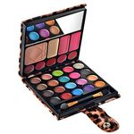 Ecvtop Professional Cosmetics Makeup Kit Eye shadow Blush Lip Gloss Eyebrow Makeup Palette Set with Mirror(Brown)