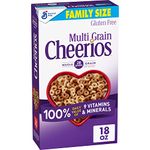 Multi Grain Cheerios, Multigrain Cereal, Gluten Free, 18 oz