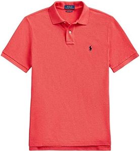 Polo Ralph Lauren Mens Classic Fit Mesh Polo Shirt, Rosette Heather., Large
