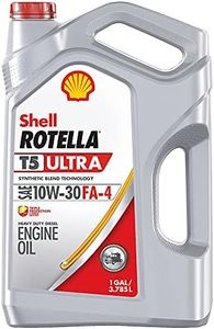 Shell Rotella T5 Ultra Synthetic Blend 10W-30 Diesel Engine Oil, FA-4 (1-Gallon, Case of 3)