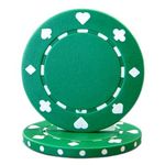 Brybelly 50 Suited 11.5 Gram Poker Chips (Green)