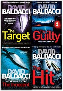 David Baldacci Will Robie Series 4 Books Collection Set (Hit, The Innocent, The Target, The Guilty)