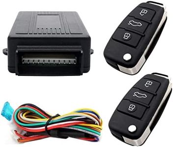 Dispositivo de Alarma antirrobo para automóvil, Riloer 60-100 Metros Alarma remota localizada, con Caja de Control + 2 Controles remotos de Cierre centralizado para automóvil de Repuesto