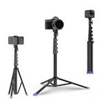 Syvo SP-500 63 Inch (160CM) 1.6M Tripod Stand with Mobile Phone Holder – Versatile Stand for Ring Lights, Cameras, and Mobile Phones. Ideal for Video Recording, Video Shooting, and Lighting Setup.