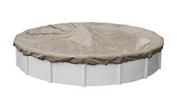 Robelle 6024-4 Superior Winter Pool Cover for Round Above Ground Swimming Pools, 24-ft. Round Pool