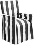 J.Elliot Outdoor Stripe Director Chair Std Cover, Black