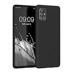 kwmobile Case Compatible with Samsung Galaxy A71 Case - Slim Protective TPU Silicone Phone Cover - Black