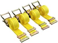 4 Pack E-Track Ratchet Straps 2" x1