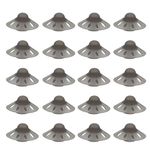 Hearing Aid Domes 10mm - 20PCS Soft Silicone Hearing Aid Open Domes, Washable Replacement Hearing Aid Ear Tips, Hearing Aid Accessories Parts for Seniors with Hearing Loss