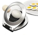 Egg Slicer Stainless Steel Wires, Multi Function Egg Cutter for Hard Boiled Eggs, Wedge Egg Slicer Kitchen Helper Soft Fruit Decoration Slicer Dishwasher Safe (1 pcs)